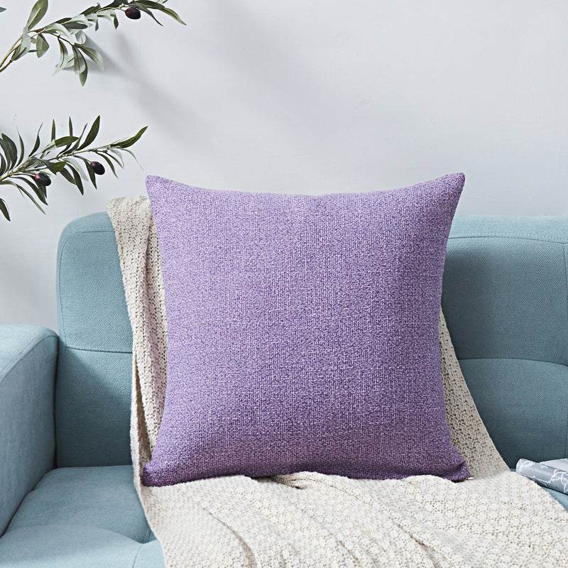 Chenille Plain Hug Pillowcase Office Sofa Home Hug Pillowcase Cushion Siesta Hug Pillowcase - Mubimart