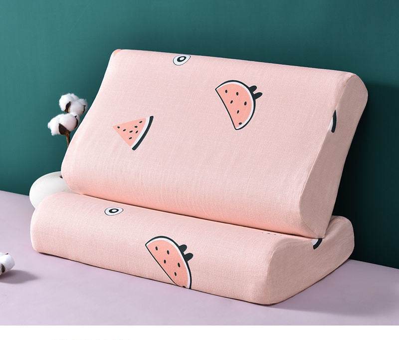 A Pair Of Latex Pillowcases And Pillowcases Are Thicker Than Pure Cotton ChildrenS Memory - Mubimart