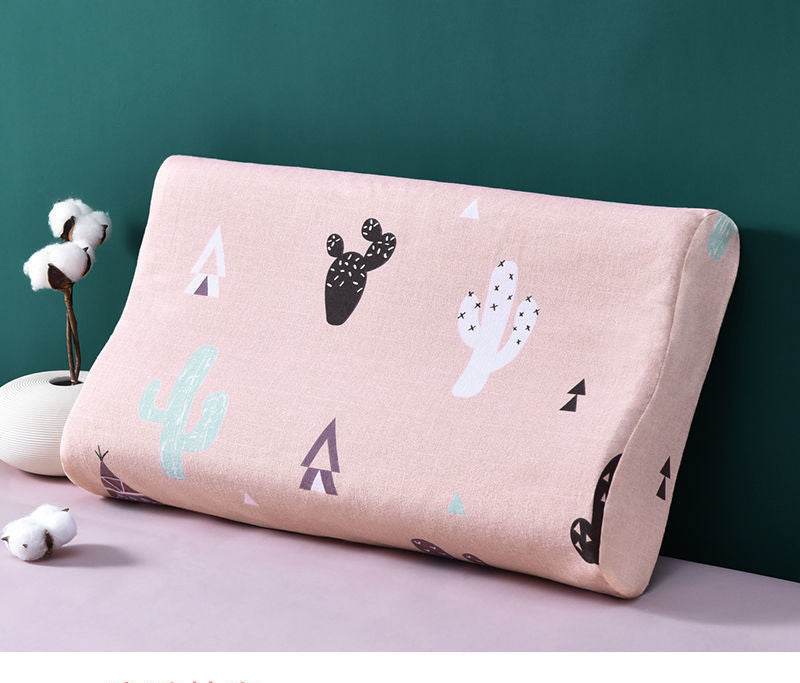 A Pair Of Latex Pillowcases And Pillowcases Are Thicker Than Pure Cotton ChildrenS Memory - Mubimart