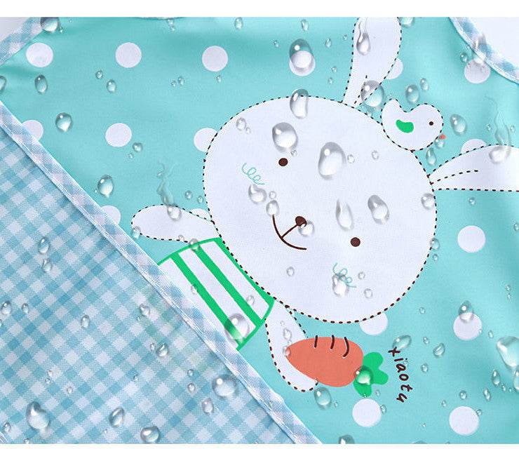 Children's Gown Eating Bib Rice Pocket Sleeveless Waterproof And Dirt-proof Baby Bib - Mubimart