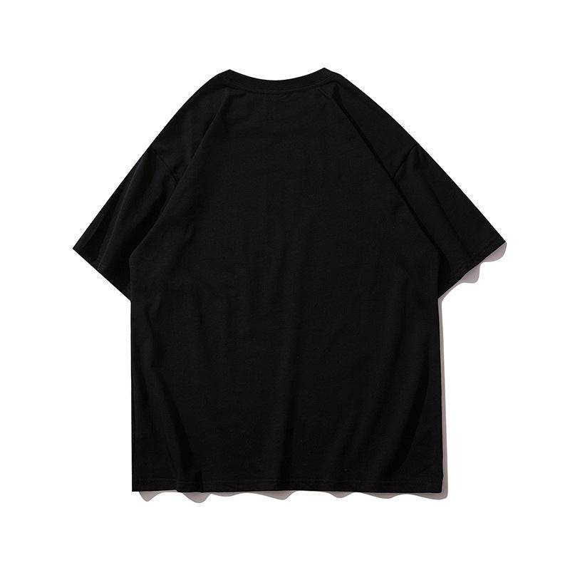 Summer Men'S And Women'S T-Shirts High Street Super Large Size Tide Loose Large Size Couple Short Sleeves - Mubimart