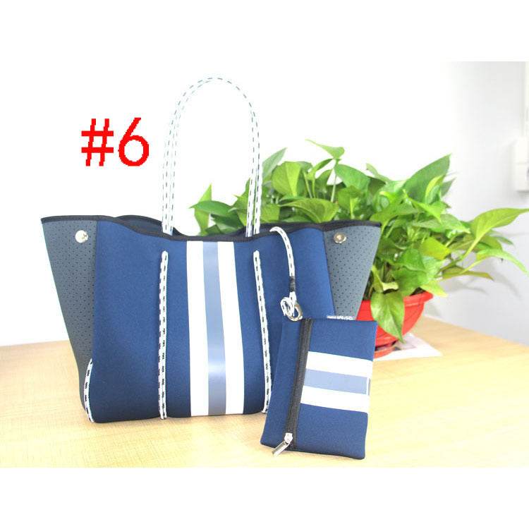 Fashionx Spain Women Luxury Shoulder Bag Large Neoprene Light Bolsas Female Travel Beach Holiday Handbags - Mubimart