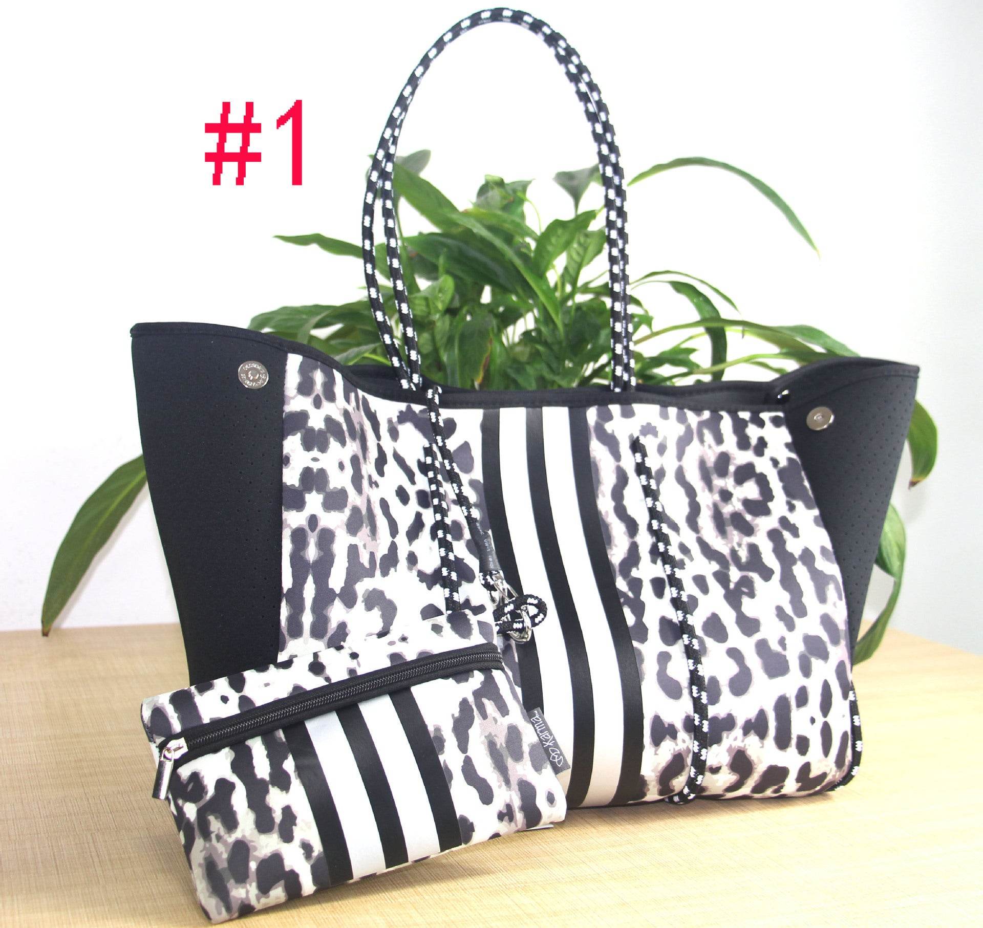 Fashionx Spain Women Luxury Shoulder Bag Large Neoprene Light Bolsas Female Travel Beach Holiday Handbags - Mubimart