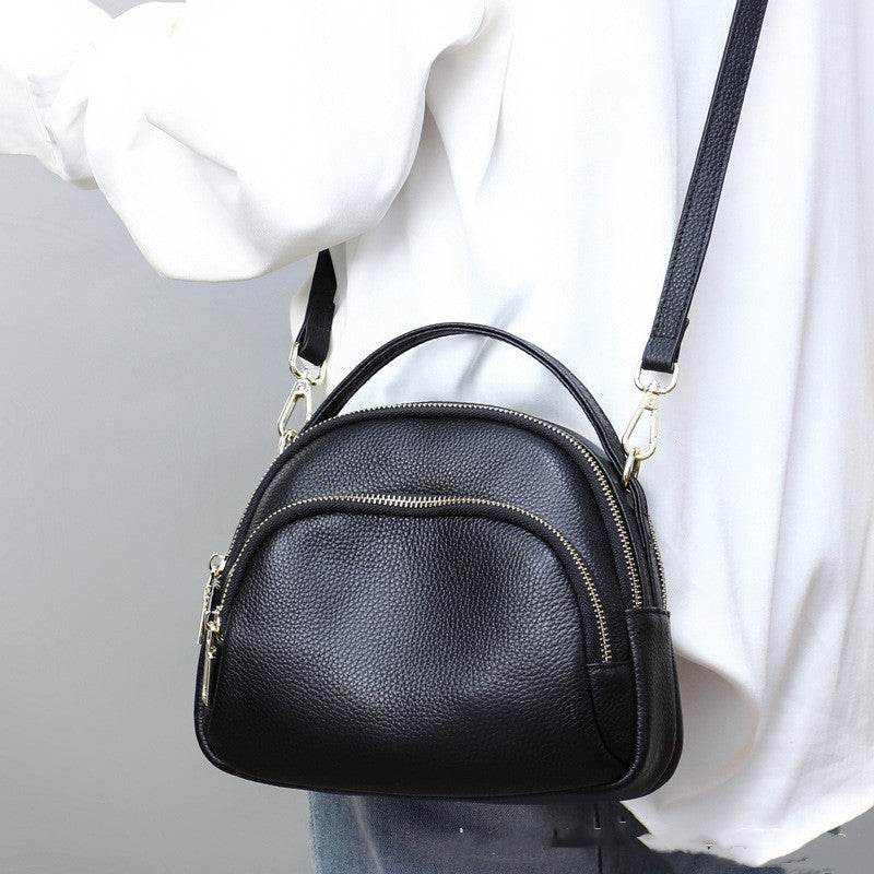 Women S Single Shoulder Bag Leather Diagonal Bag - Mubimart
