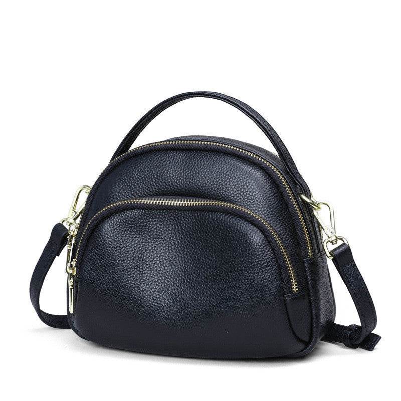 Women S Single Shoulder Bag Leather Diagonal Bag - Mubimart