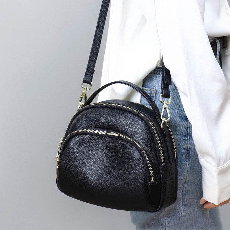 Women S Single Shoulder Bag Leather Diagonal Bag - Mubimart