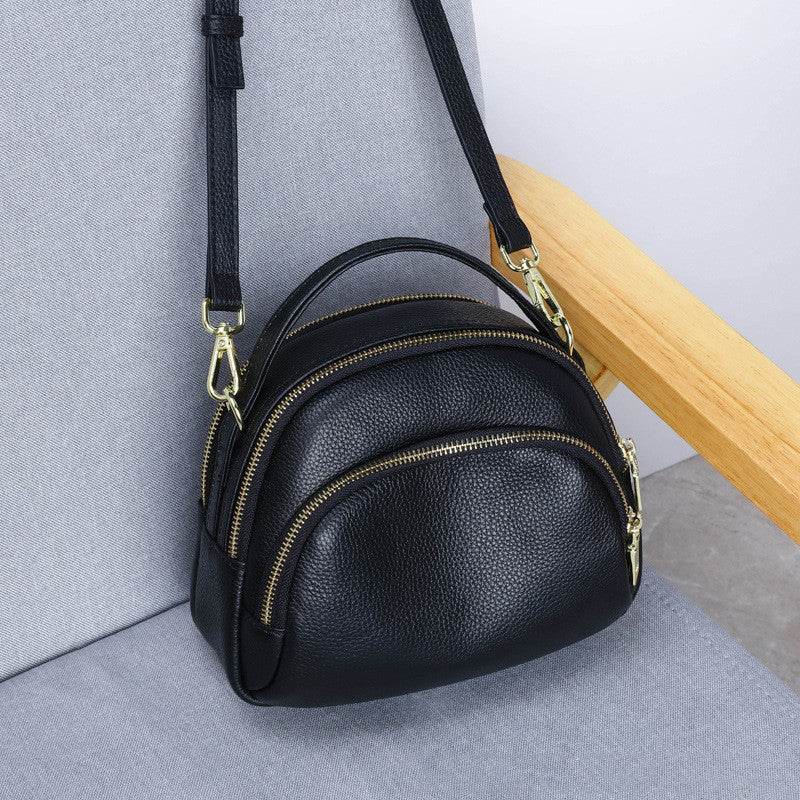 Women S Single Shoulder Bag Leather Diagonal Bag - Mubimart