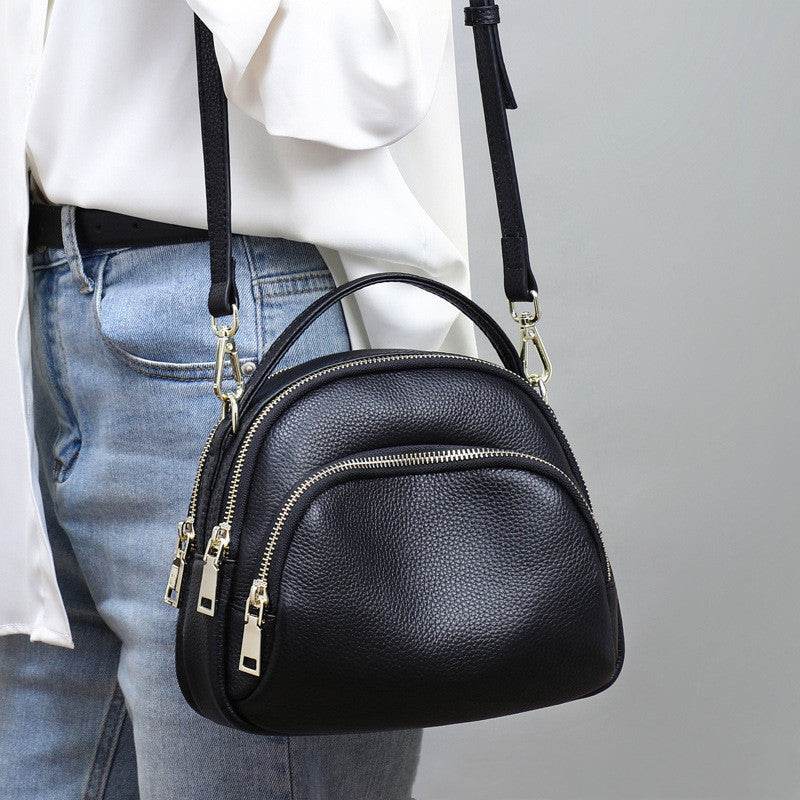 Women S Single Shoulder Bag Leather Diagonal Bag - Mubimart