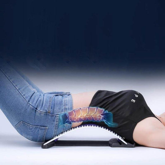Back Traction With Spine Lumbar Sleep Lumbar Support Scoliosis Massager Corrector - Mubimart
