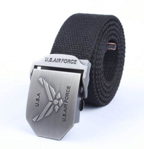 Men'S Thick Woven Casual Pants Belt - Mubimart