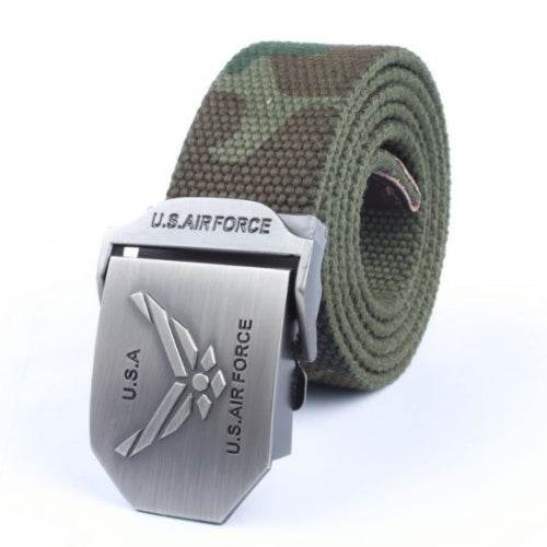 Men'S Thick Woven Casual Pants Belt - Mubimart