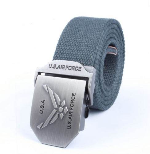 Men'S Thick Woven Casual Pants Belt - Mubimart