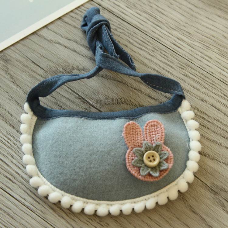 Hand-woven Bib Cat And Dog Bib - Mubimart