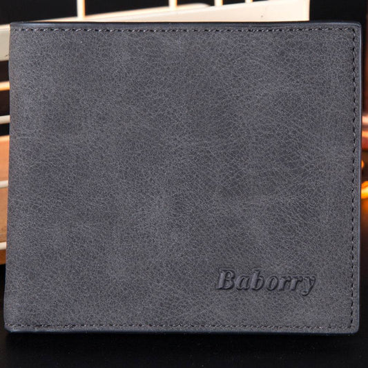 Fashion Rfid Mens Wallet Mens Wallet with Coin Bag Zipper Small Mini Wallet Purses - Mubimart