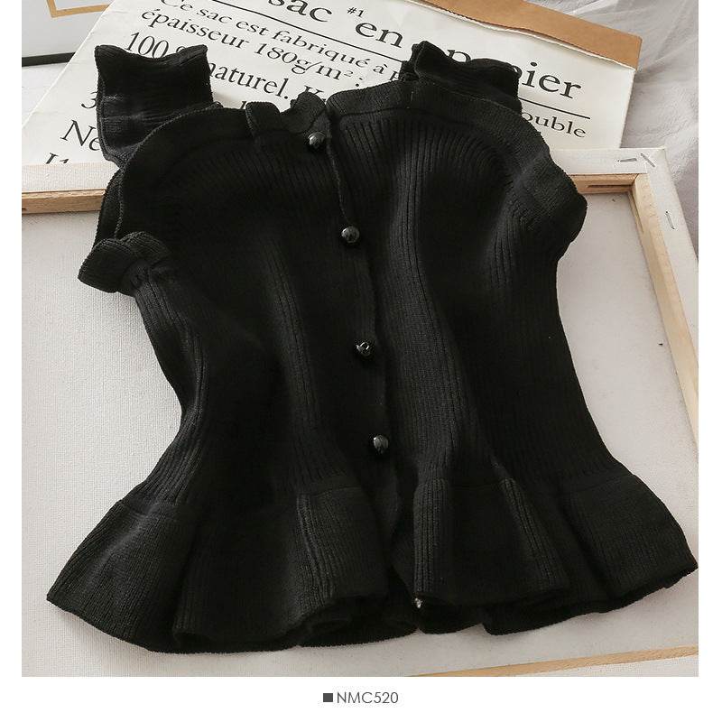 Woman Knitted Tank Top Women Strap Vest Sexy Female Knitting Crop Top Dropshipping - Mubimart