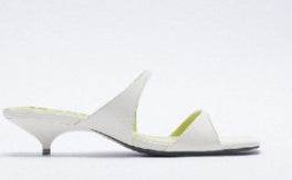 Designer Shoes New White Kitten Heel Women Slipper Square Toe Fashion Ourdoor Fairy Sandals Slippers - Mubimart