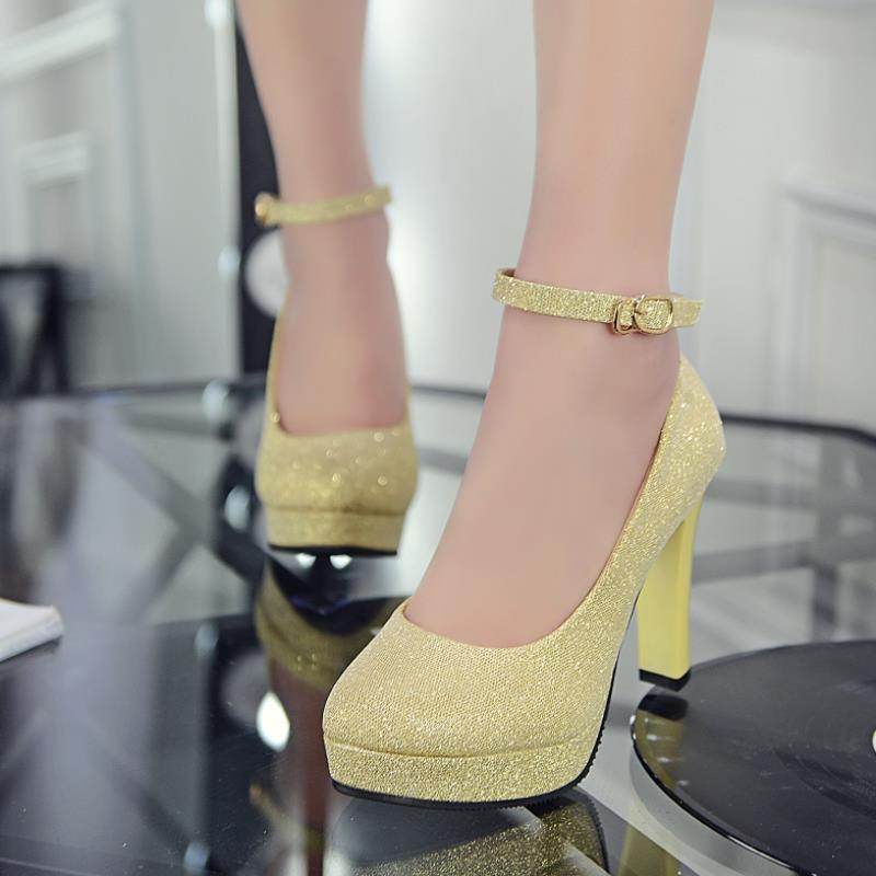 Work Shoes Women Black Pumps Spring Casual Shoes Female High Heels White Red Weding Shoes - Mubimart