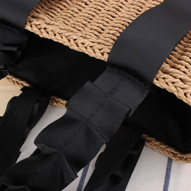 Wholesale Straw Woven Bag Women Woven Handbag Summer Beach All-Match Paper Rope Woven Bag - Mubimart