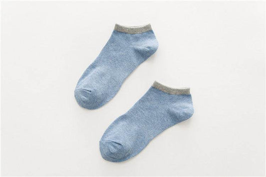 Adult Sports Socks, Men'S Boat Socks, Cotton Socks, Waist Socks - Mubimart