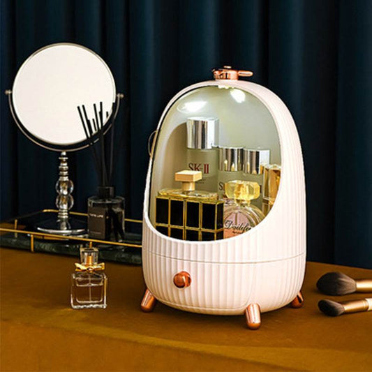 Round Cosmetic Storage Box - Mubimart