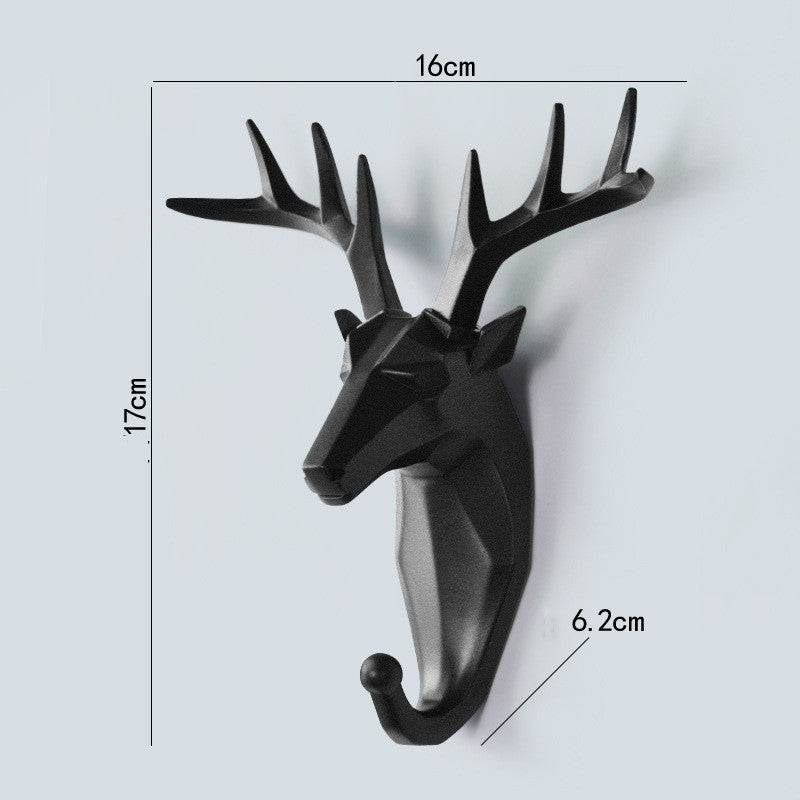 Creative Decoration Wall Hanging Door Back Hook Wall Animal Headdress Hanger Hook Key Hook - Mubimart