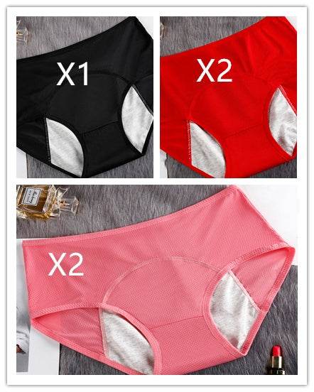 5PCS Menstrual Underwear Women Leak Proof Panties - Mubimart