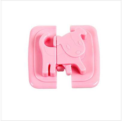 Cartoon Puppy Safety Lock Children'S Anti-Pinch Hand Cabinet Lock - Mubimart