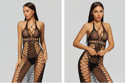 Sexy Lingerie Erotic Hot Women Bodystocking Bodysuits Crotch Tights Transparent Body Stockings Sex Clothes Mesh Underwear - Mubimart