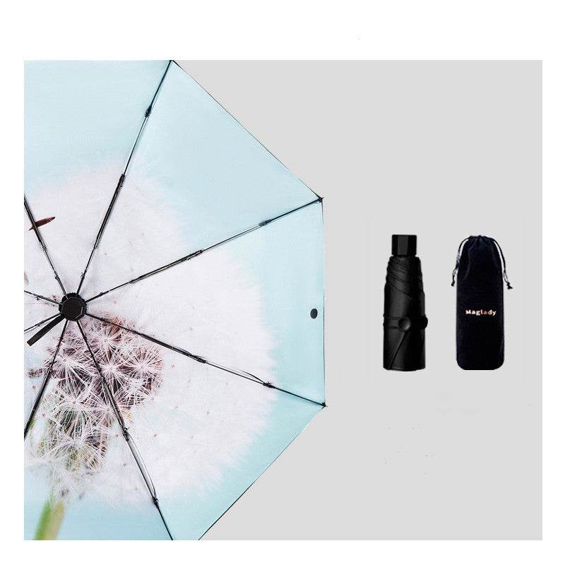 Capsule Sun Umbrella Female Sun Protection And UV Protection - Mubimart