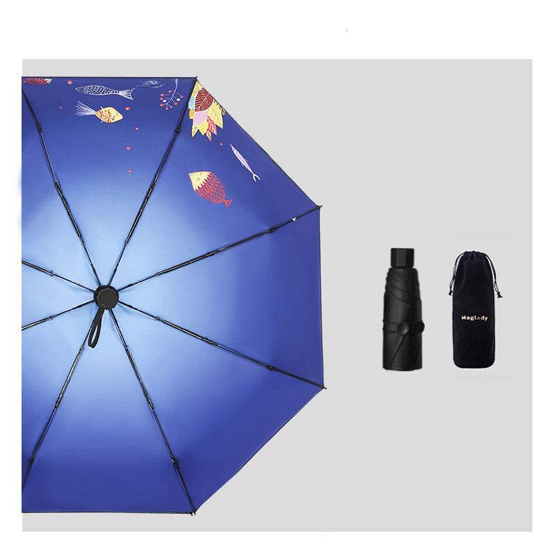 Capsule Sun Umbrella Female Sun Protection And UV Protection - Mubimart