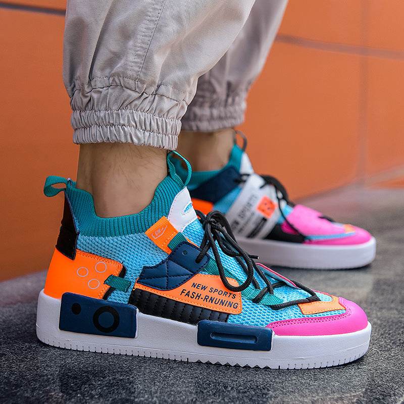 Men's Sports Shoes Thick-soled Shoes Wish Old Shoes Men - Mubimart