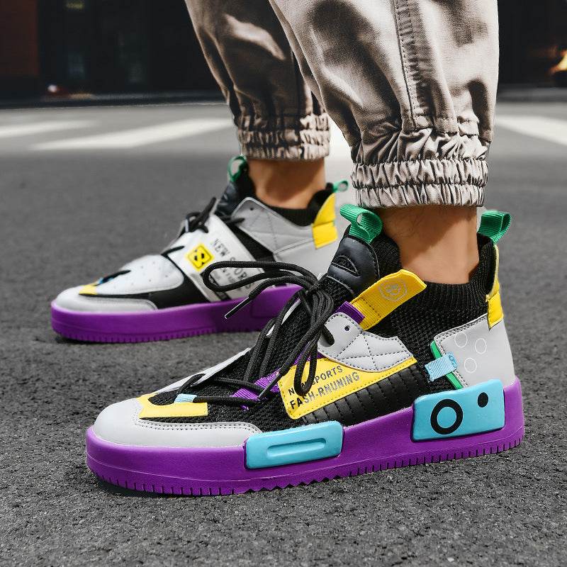 Men's Sports Shoes Thick-soled Shoes Wish Old Shoes Men - Mubimart