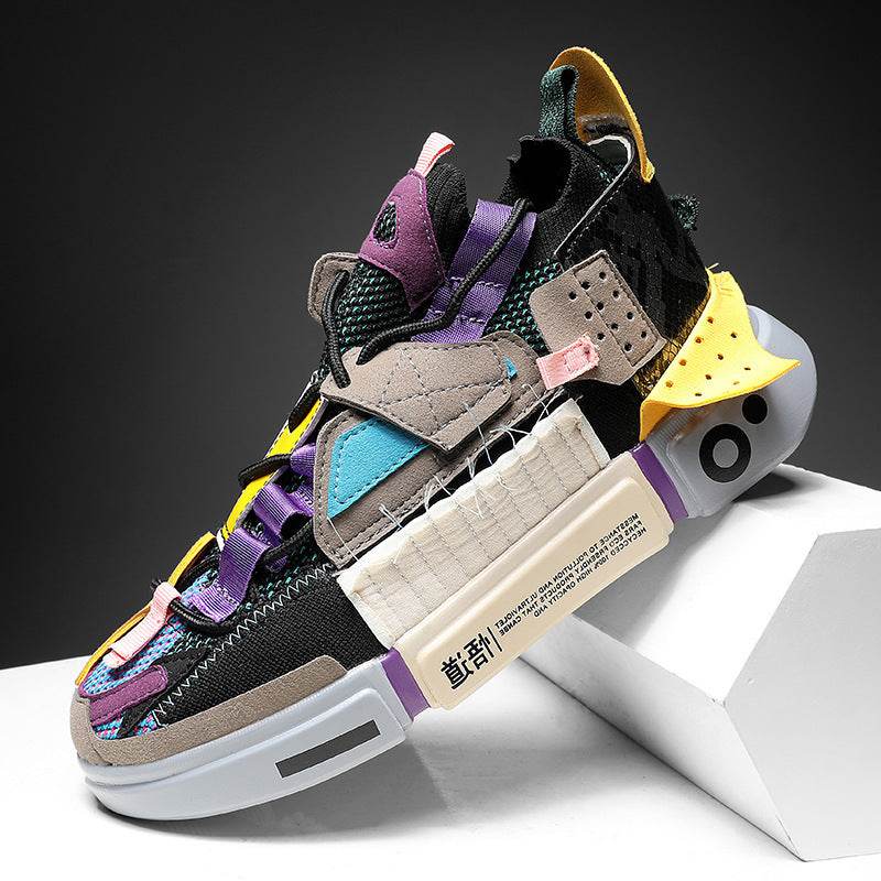 Men's Sports Shoes Thick-soled Shoes Wish Old Shoes Men - Mubimart