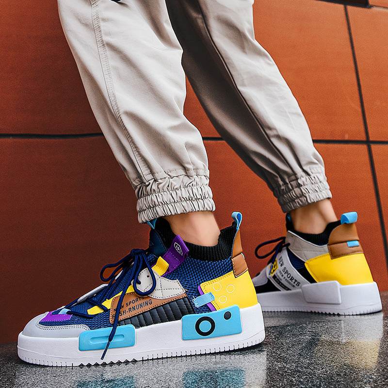 Men's Sports Shoes Thick-soled Shoes Wish Old Shoes Men - Mubimart