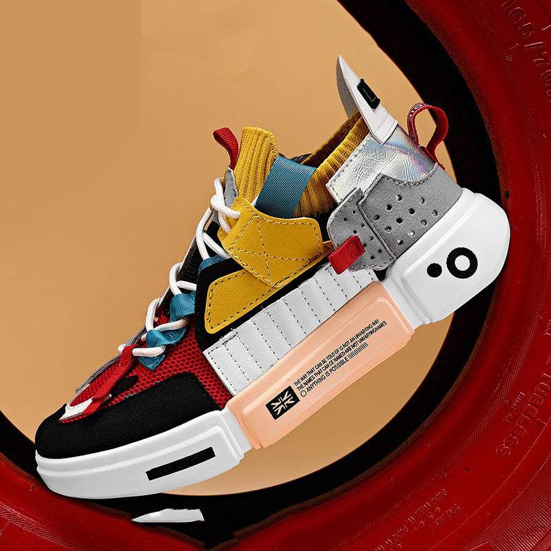 Men's Sports Shoes Thick-soled Shoes Wish Old Shoes Men - Mubimart