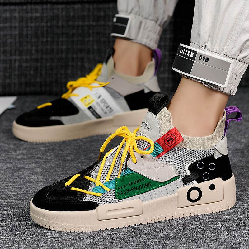 Men's Sports Shoes Thick-soled Shoes Wish Old Shoes Men - Mubimart