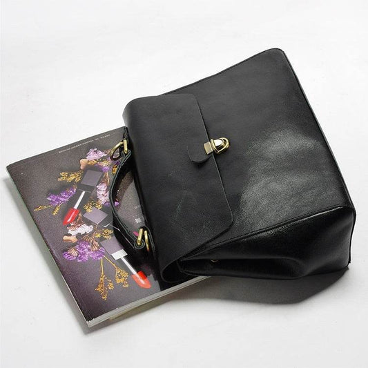 Vintage Satchel Bag Designer Briefcase For Woman - Mubimart