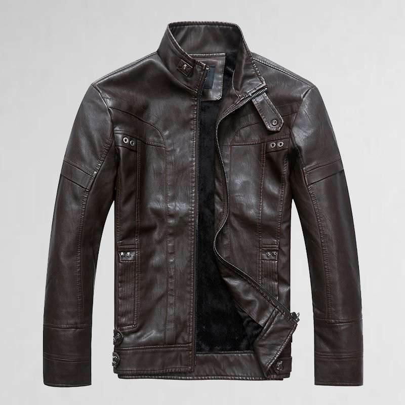 Leather Jacket - Mubimart