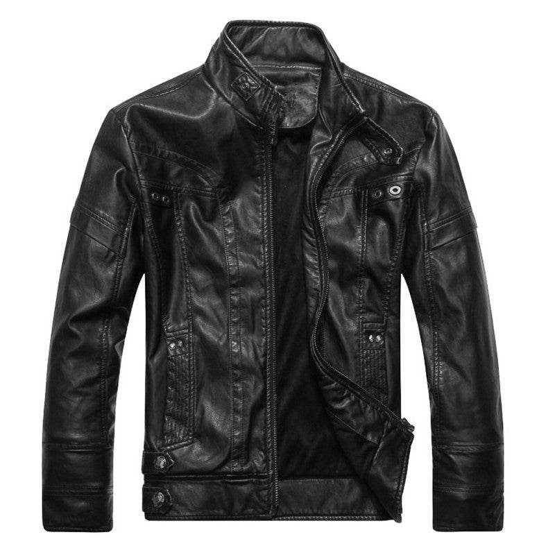 Leather Jacket - Mubimart