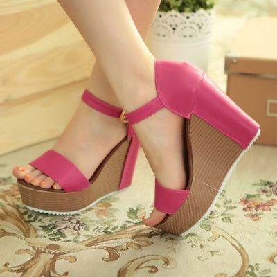 Roman Wedge Heels Sandals Women Summer Shoes - Mubimart