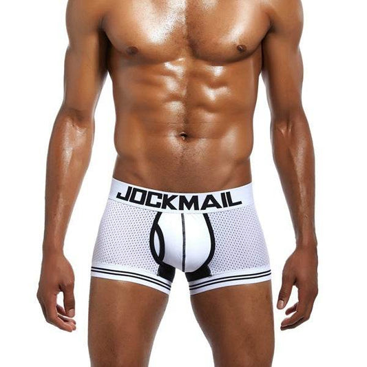 Underwear Boxer Men Breathable Mesh Mens Boxers - Mubimart