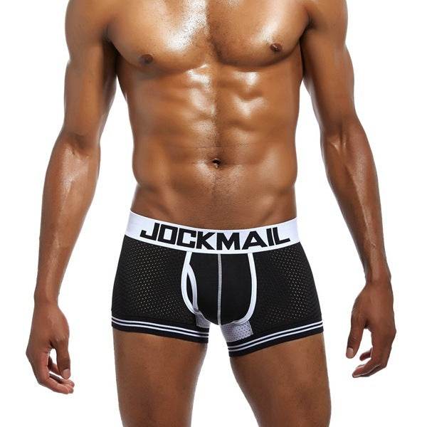 Underwear Boxer Men Breathable Mesh Mens Boxers - Mubimart