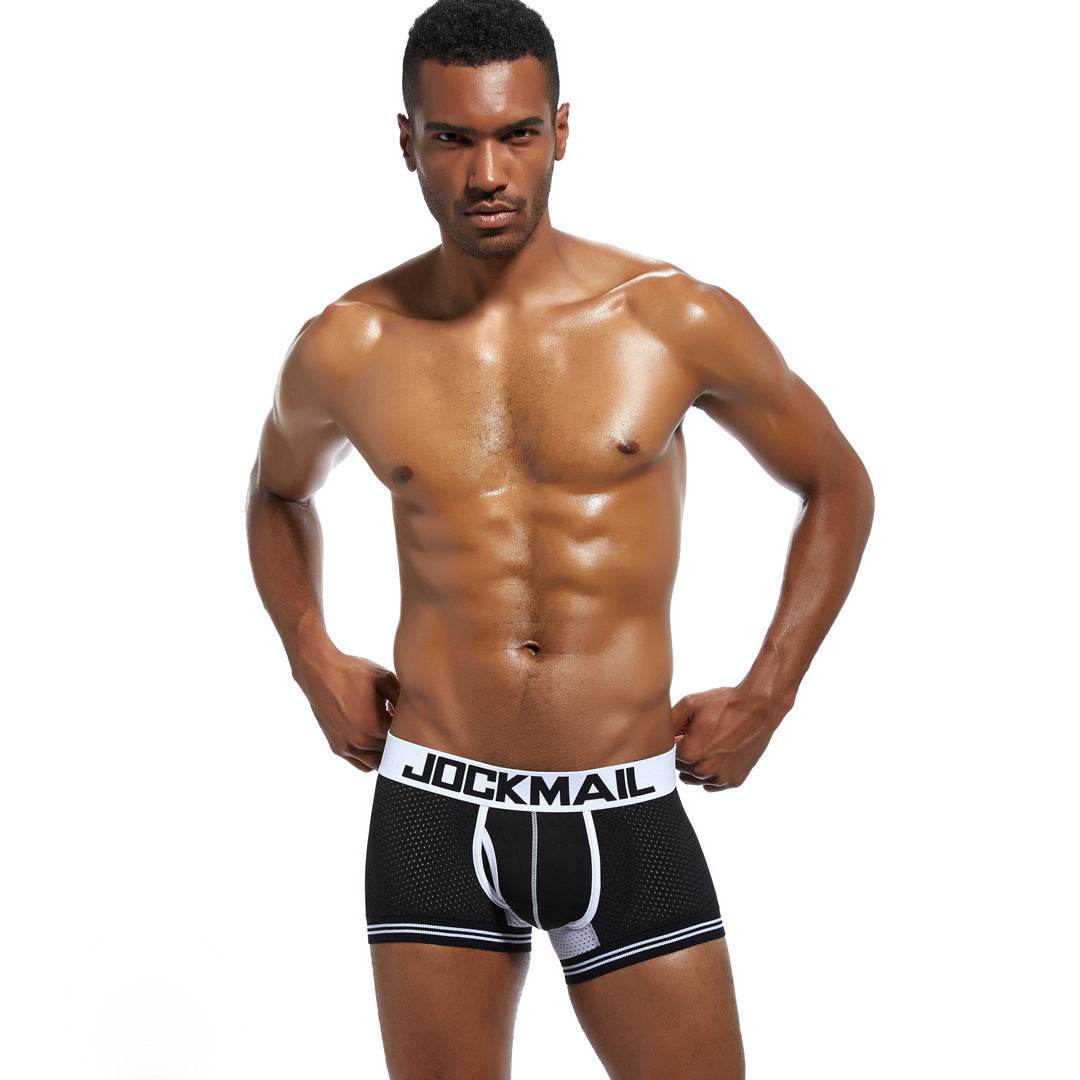Underwear Boxer Men Breathable Mesh Mens Boxers - Mubimart