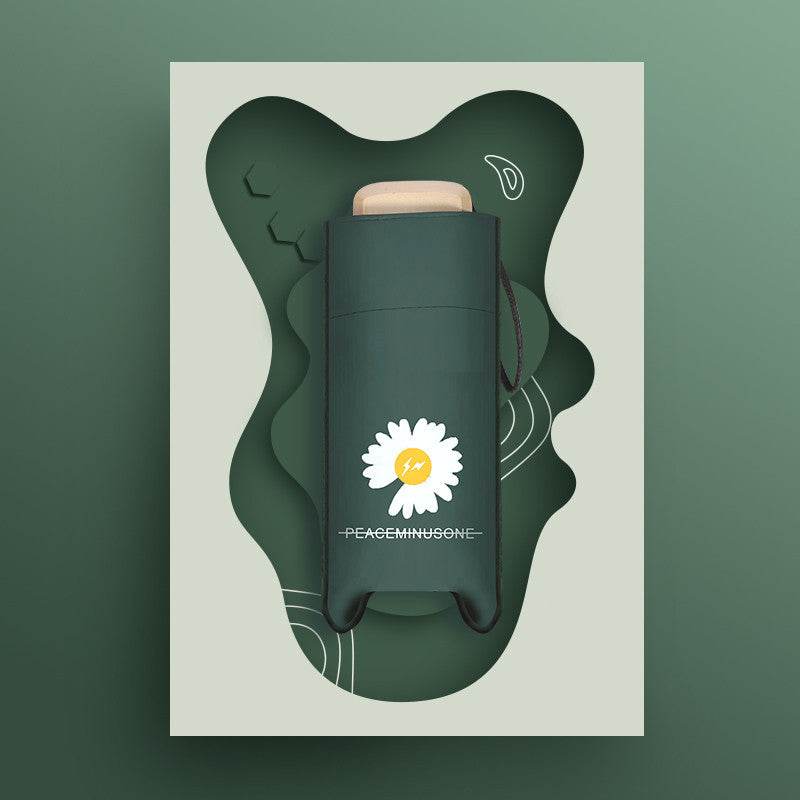 Sun Umbrella Female Sunscreen Anti Ultraviolet Compact Portable Folding 50 Off Pocket Capsule Sun And Rain Umbrella Dual-use Umbrella - Mubimart