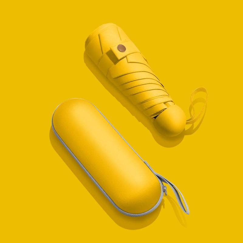 Sun Umbrella Female Sunscreen Anti Ultraviolet Compact Portable Folding 50 Off Pocket Capsule Sun And Rain Umbrella Dual-use Umbrella - Mubimart