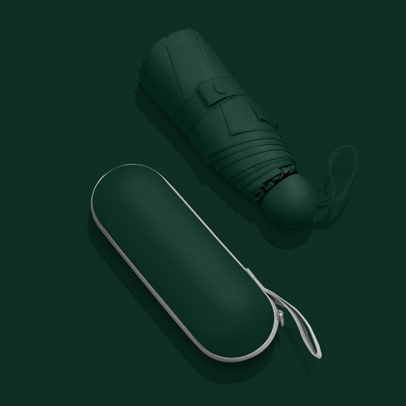 Sun Umbrella Female Sunscreen Anti Ultraviolet Compact Portable Folding 50 Off Pocket Capsule Sun And Rain Umbrella Dual-use Umbrella - Mubimart