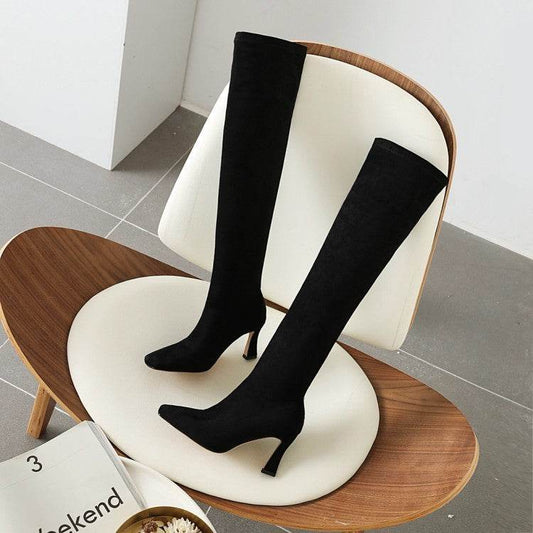 Fashion Women'S Over-The-Knee Stretch Boots - Mubimart