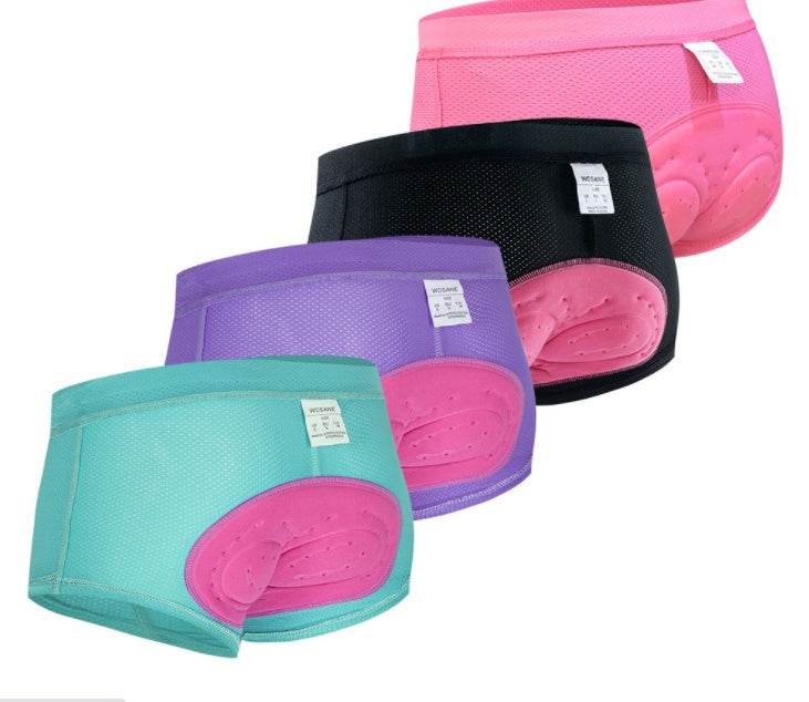Mountain Bike Riding Panties Briefs Breathable Shockproof 3D Silicone Underwear Women - Mubimart
