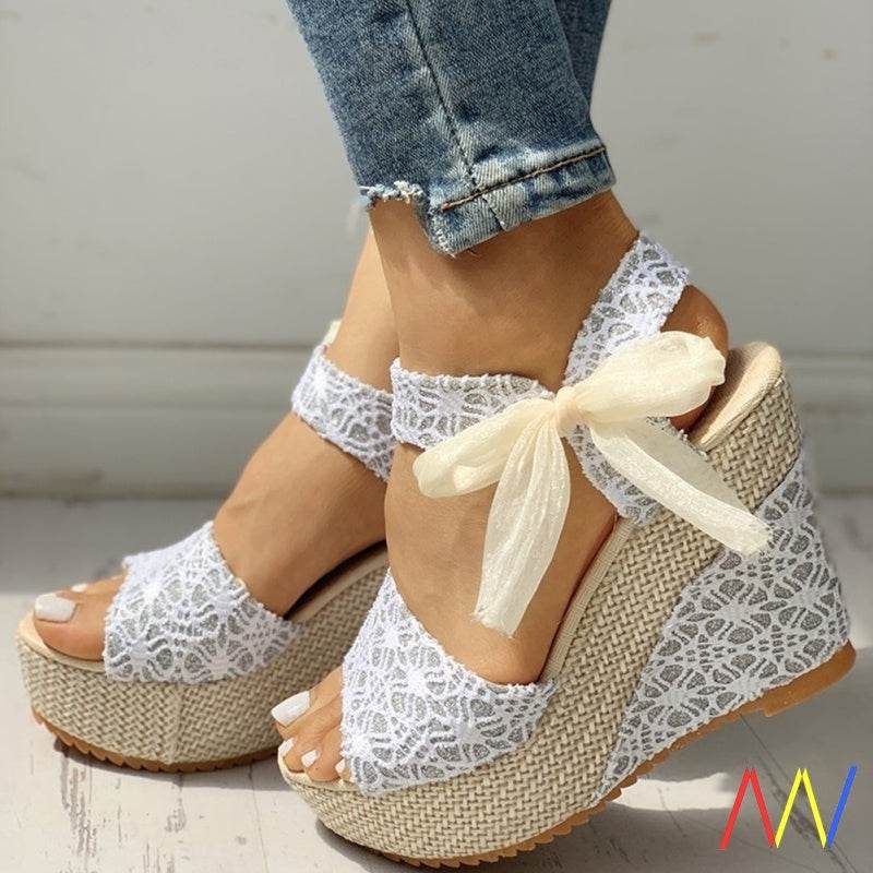 Women Summer Shoes Wedges Sandals Party Platform High Heels - Mubimart
