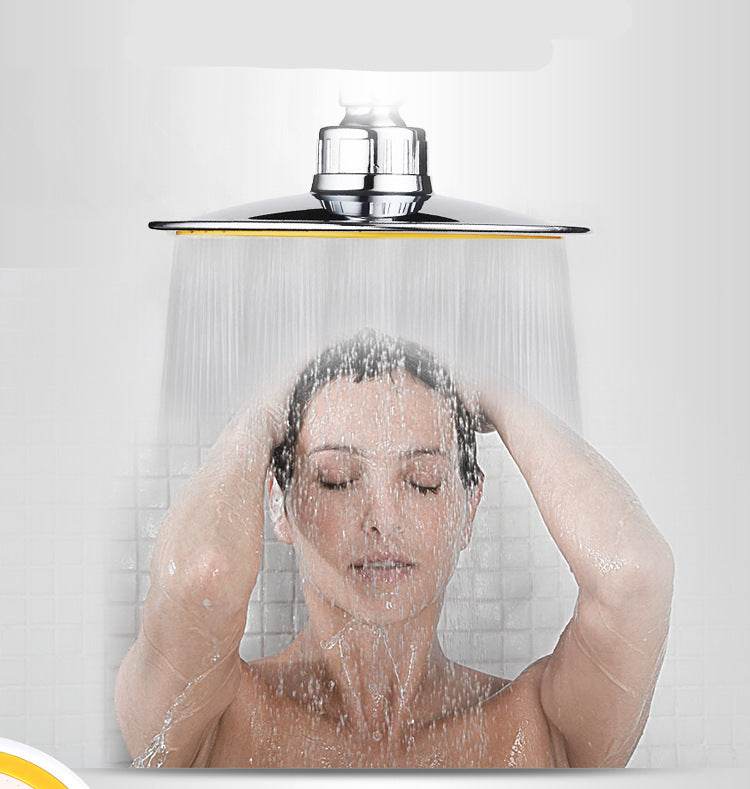 Shower Head 6inch Pressurized Hand-held Overhead Universal Shower Head Shower Set - Mubimart